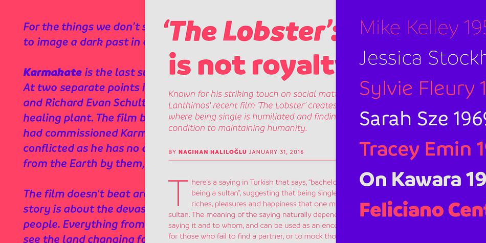 Branding font family sample image.