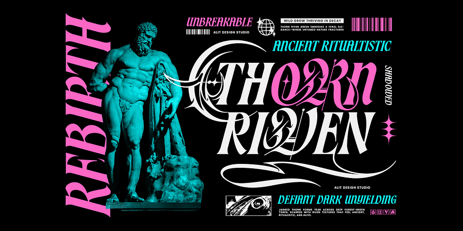 Gothic Ragged Font