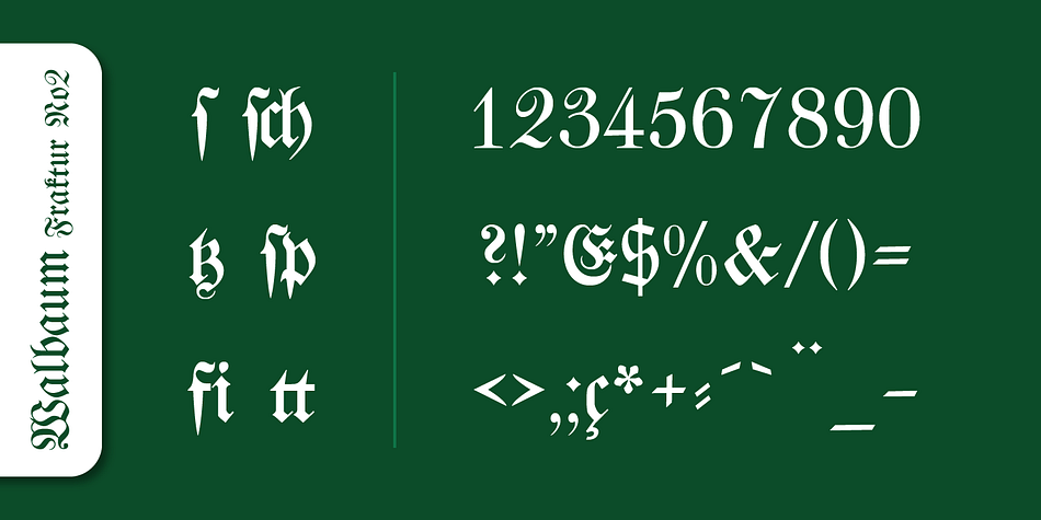Today, blackletter fonts are mainly used decoratively.