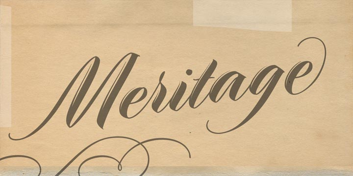 Lighthearted and friendly, Meritage™ delivers your message with informal style.