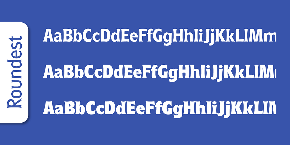Emphasizing the popular Roundest Serial font family.