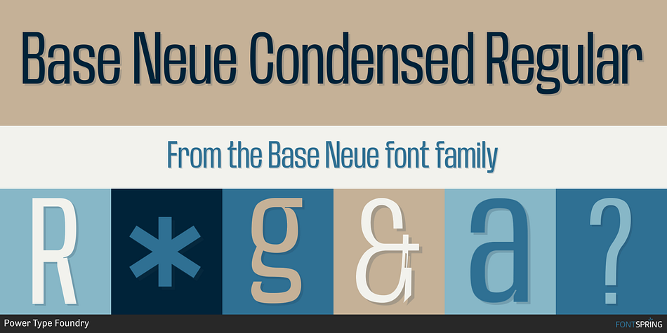 Base Neue Condensed Regular Font