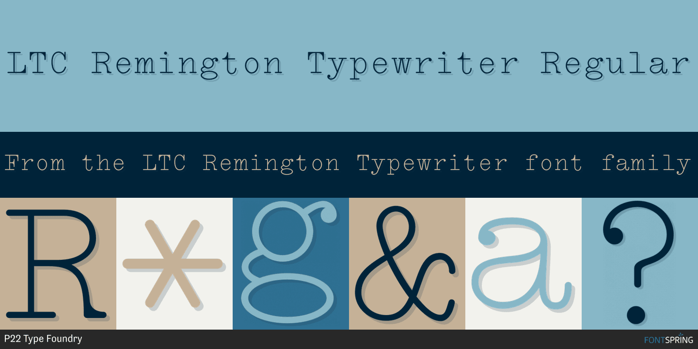 LTC Remington Typewriter Font