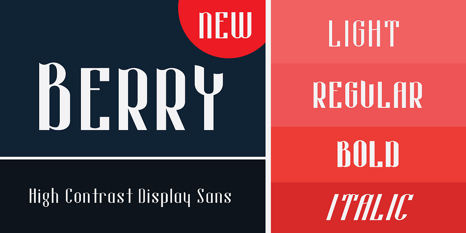 Displaying the beauty and characteristics of the Berry font family.