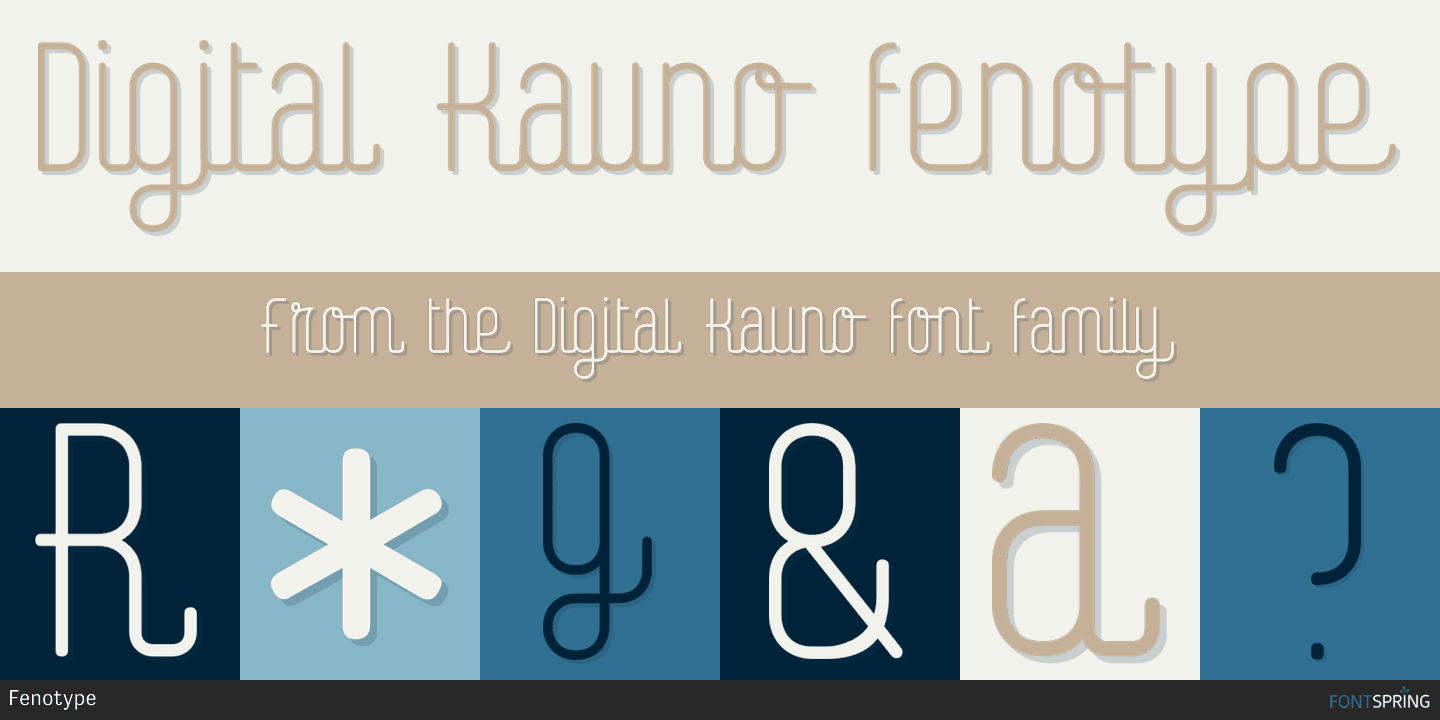 Digital Kauno Font