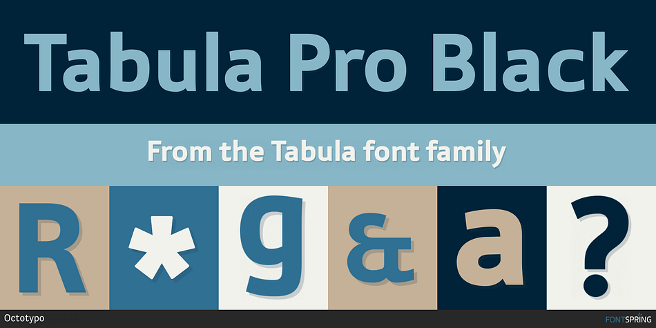 Tabula Pro Black Font