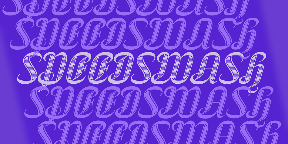 Displaying the beauty and characteristics of the SpeedSwash font family.