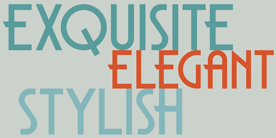 It is an elegant and stylish font with generous curves and sharp ends.