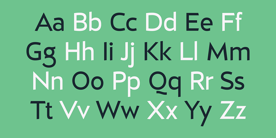 D Hanna font family example.