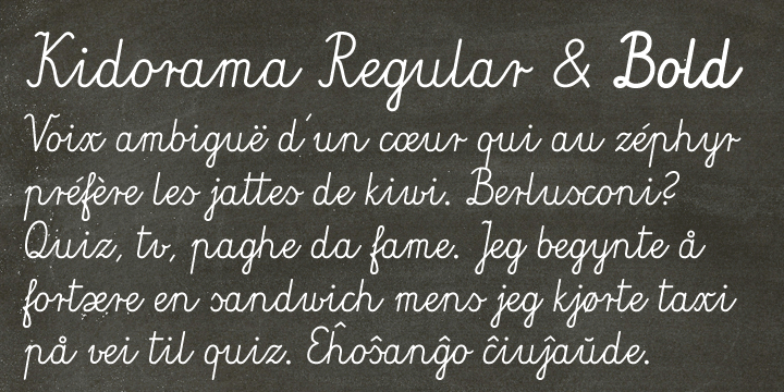 This font is perfect for use in children’s oriented publishing.
