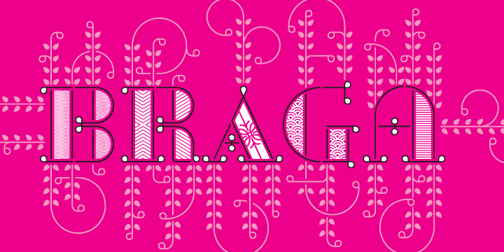 DSType proudly introduces BRAGA, an exuberant baroque typeface, named after a portuguese city, also known as the baroque capital of Portugal.