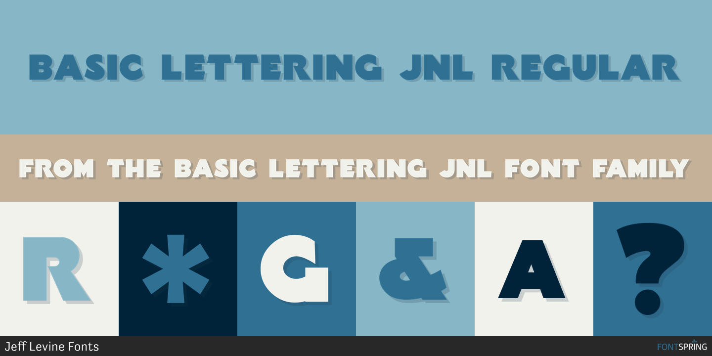 Fonts similar to Basic Lettering JNL