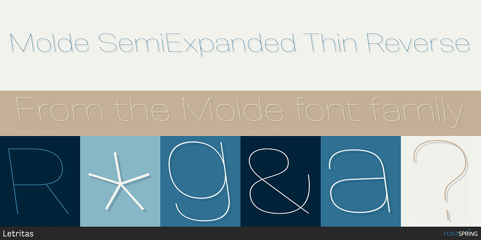 Molde SemiExpanded Thin Reverse Font