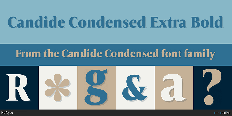 Candide Condensed Extra Bold Font