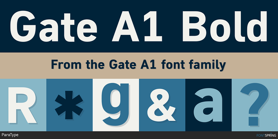 Gate A1 Bold Font