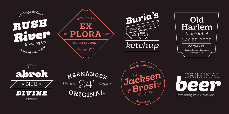 Displaying the beauty and characteristics of the Hernández Niu font family.