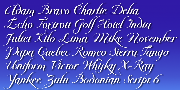 These Bodonian fonts have the biggest variety of letterforms in any of my scripts.