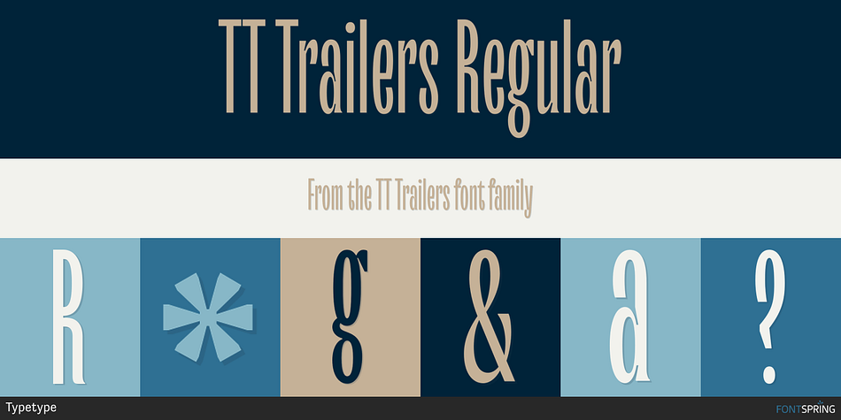 TT Trailers Non-Variable Font