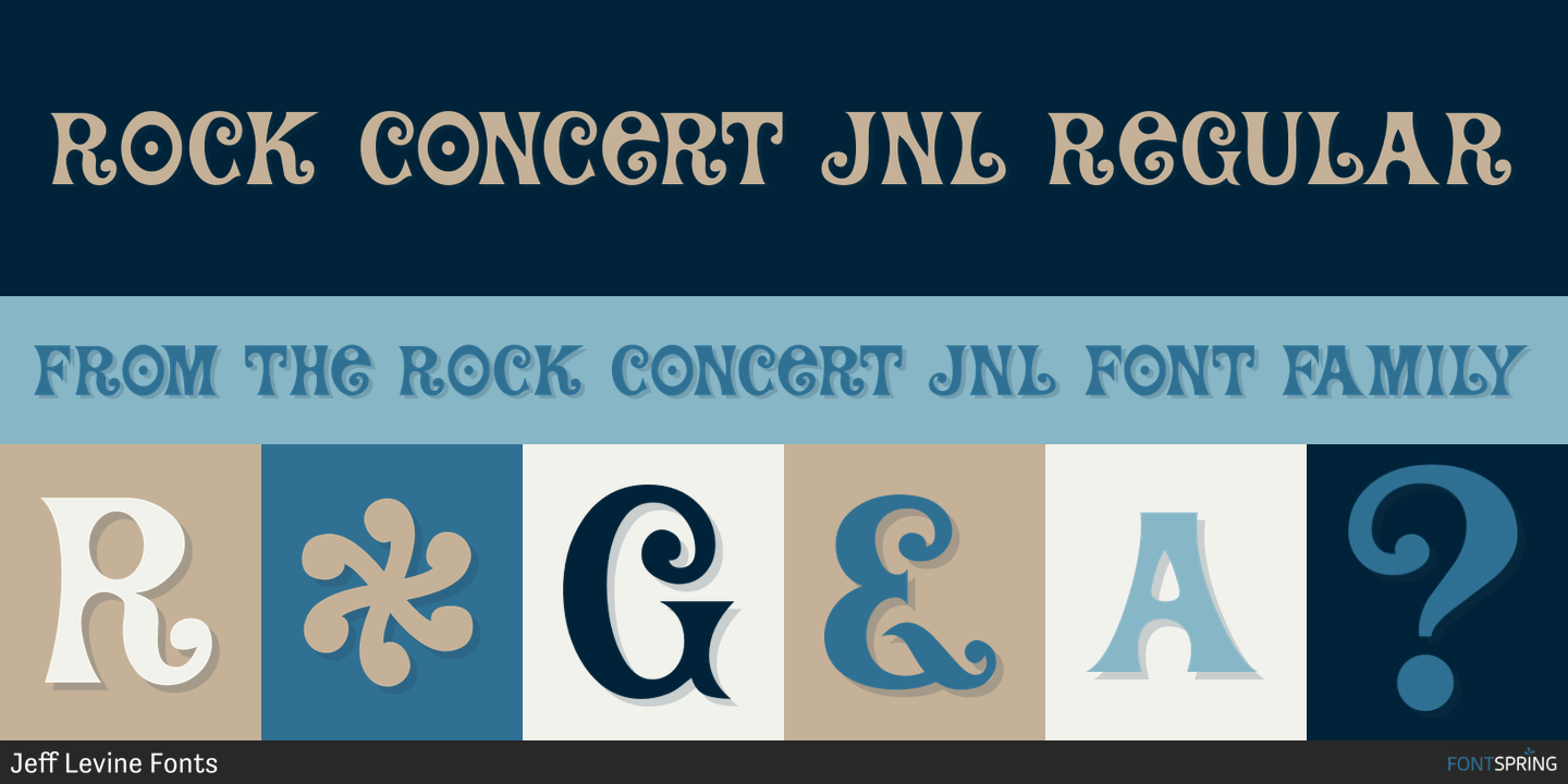 Fonts similar to Rock Concert JNL