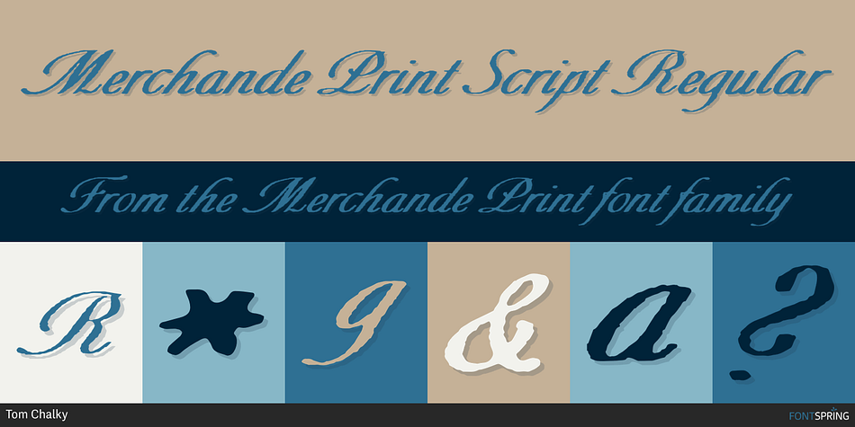 Merchande Print Script Regular Font