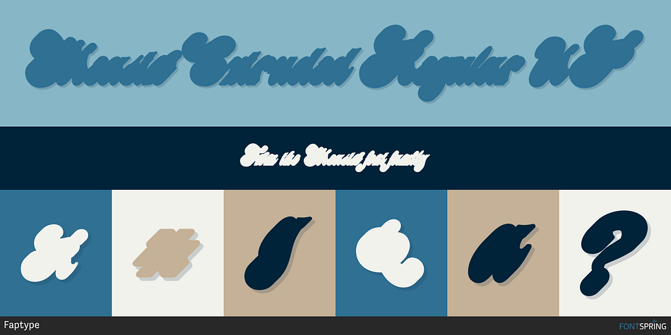 Meastro Extruded Regular UP Font
