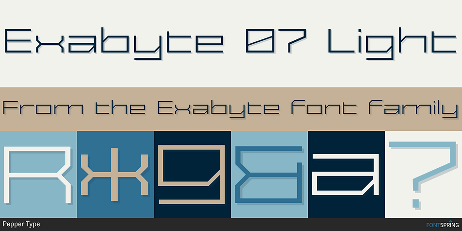 Exabyte 07 Light Font
