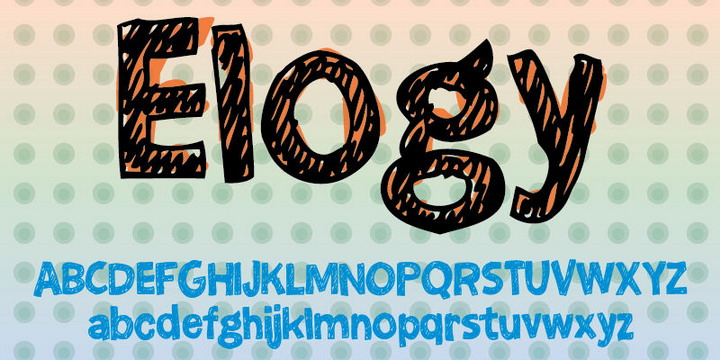 Displaying the beauty and characteristics of the Elogy font family.