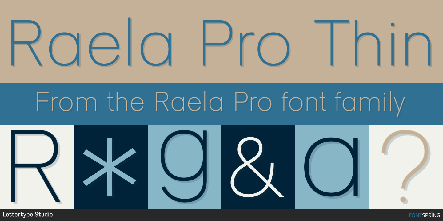Fonts similar to Raela Pro