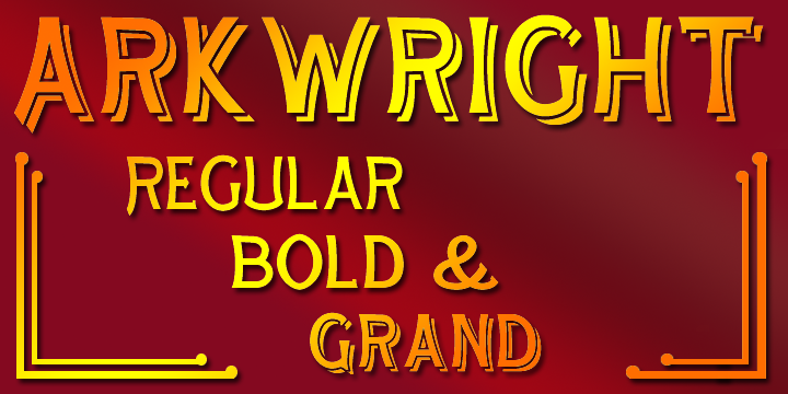 Arkwright, named for a well known fictional shopkeeper who kept his shop open all hours is inspired by traditional British (and transatlantic) shop signage.