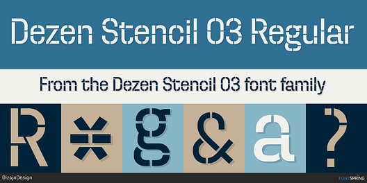 Fonts similar to Dezen Stencil 03