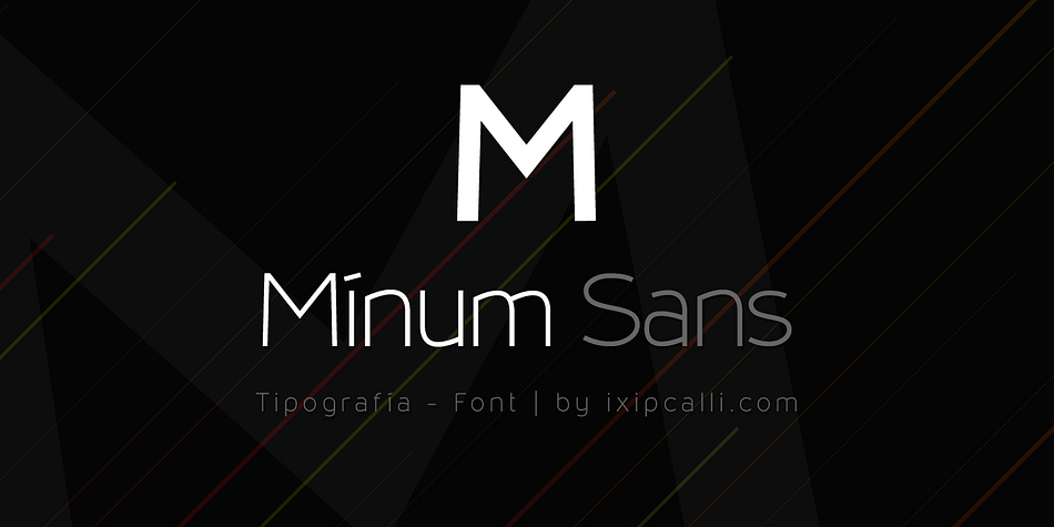 Highlighting the Minum Sans font family.