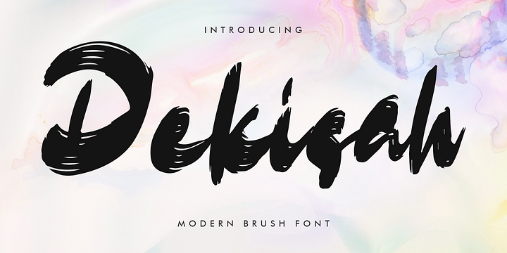 Dekisah font family by Mega Type