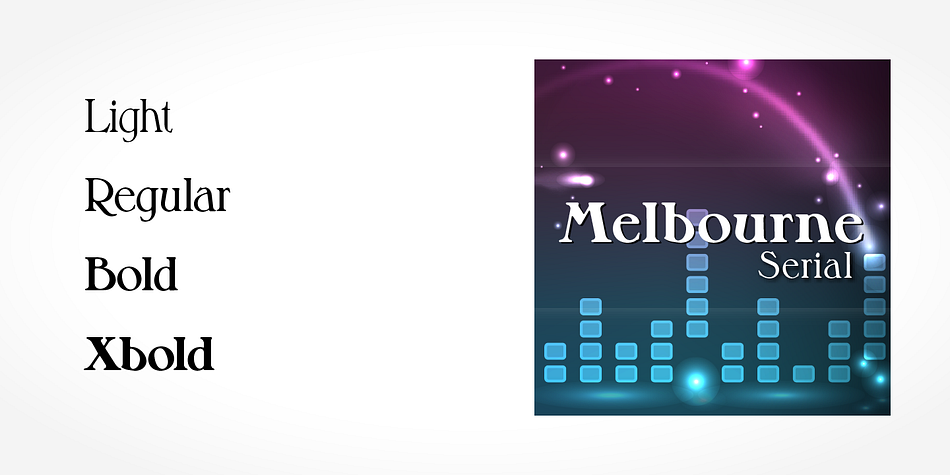 Highlighting the Melbourne Serial font family.