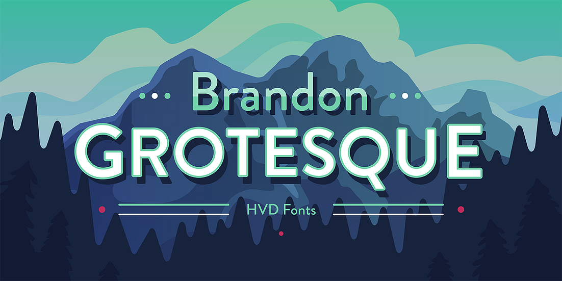 Brandon Grotesque Font Poster