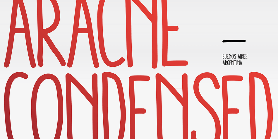 The all-caps Aracne collection features tall, slightly scrawled letterforms, and is available in regular, condensed and ultra condensed styles for maximun functionality.