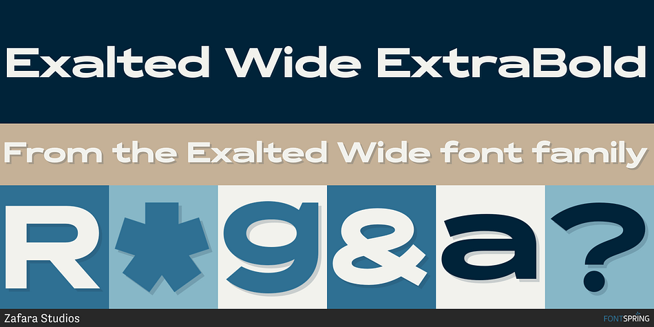 Exalted Wide ExtraBold Font