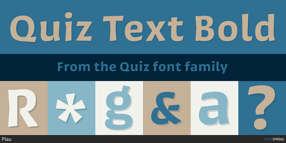 Quiz Text Bold Font