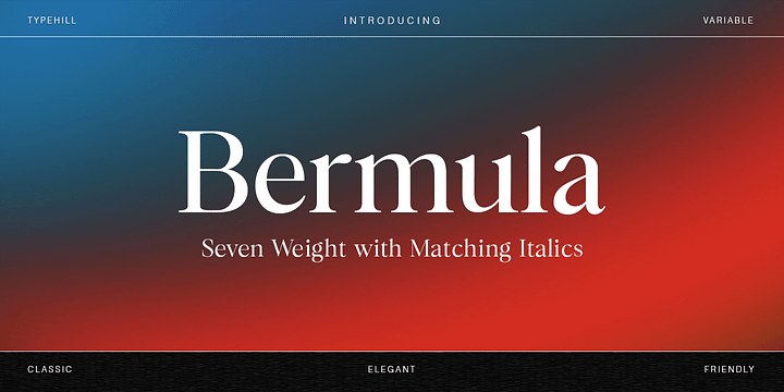 Bermula font family by Typehill