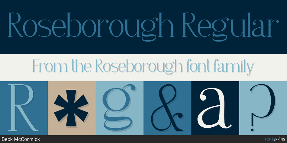 Roseborough Regular Font