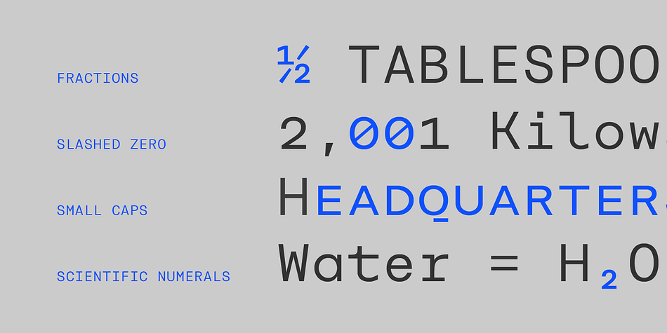 Highlighting the Rational TW font family.