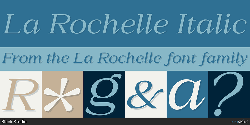 La Rochelle Italic Font