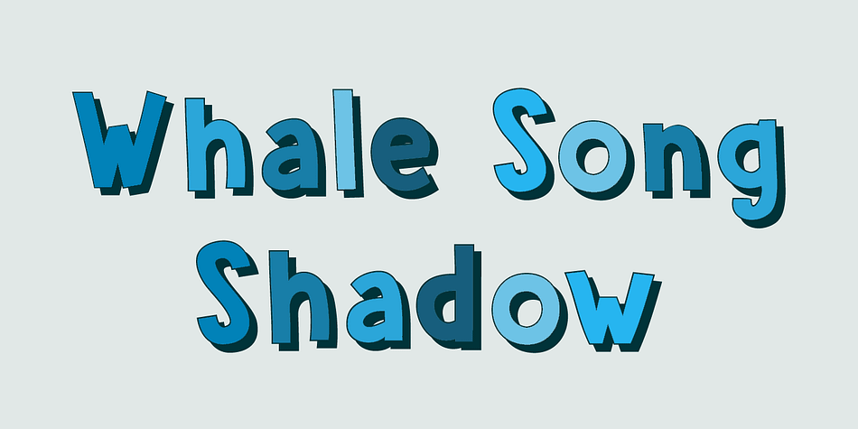 Whale Song font family sample image.