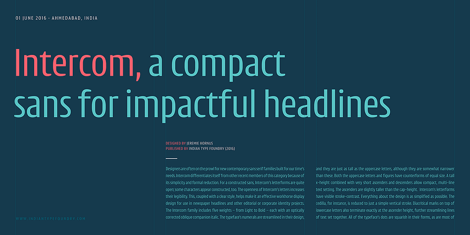 For a constructed sans, Intercom’s letterforms are quite open, which increases their legibility.
