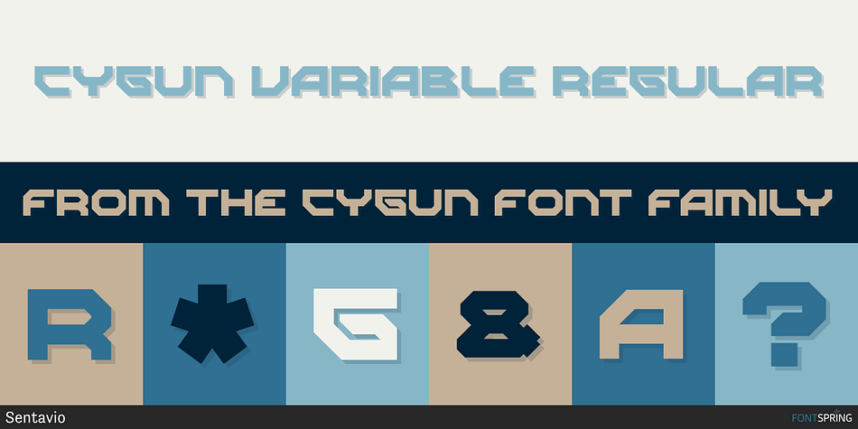 Cygun Variable Regular Font