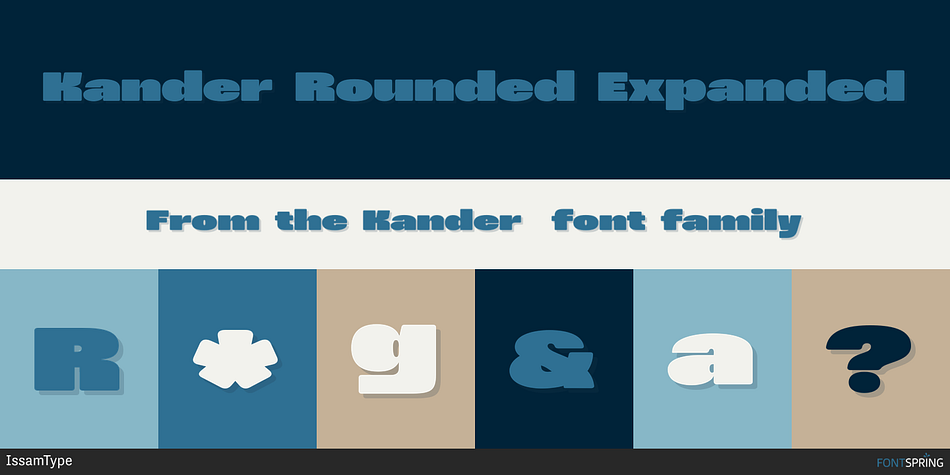 Kander Rounded Expanded Font