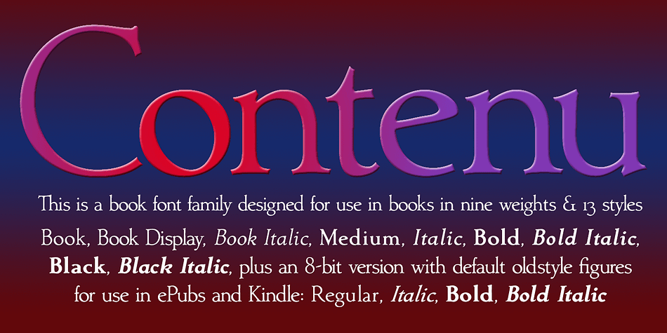 This is a hard-working book design family with a traditional, comfort-based design.