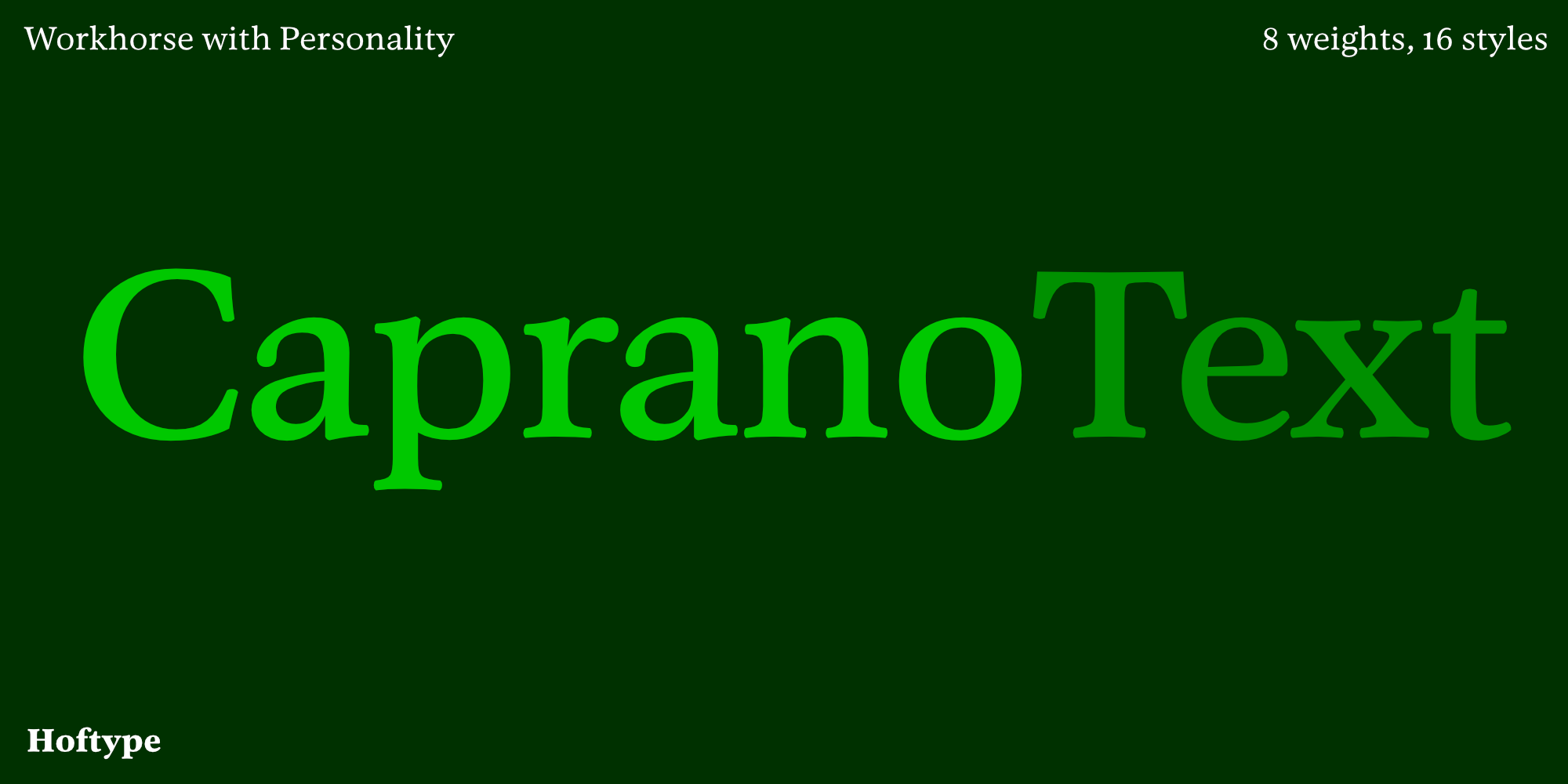 Caprano Text Font
