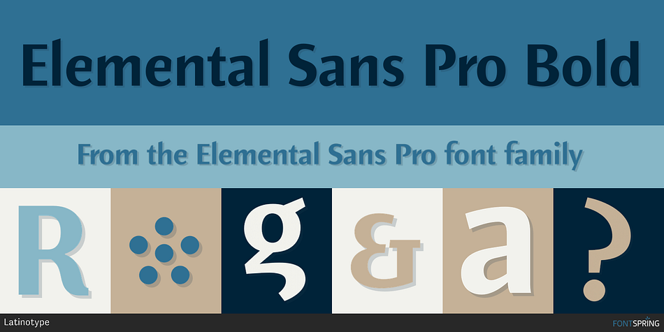 Elemental Sans Pro Bold Font