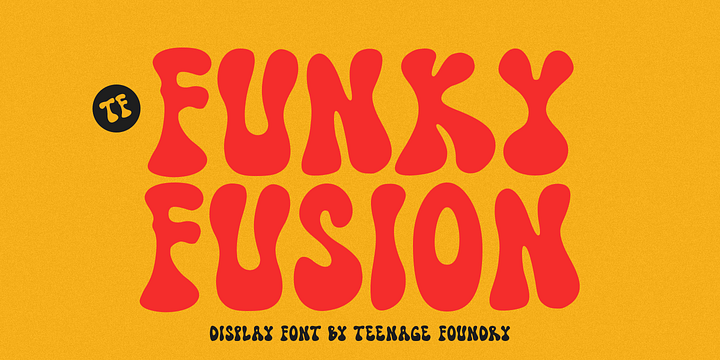 TF Funky Fusion font family by Teenage Foundry