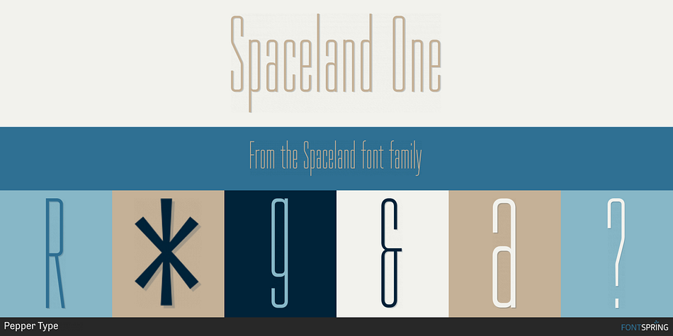 Spaceland One Font
